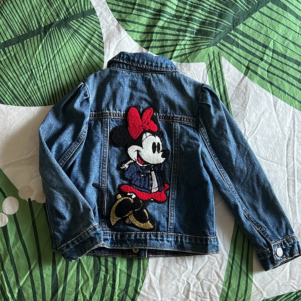 Gap Kids Minnie Mouse Jean Denim Jacket with snaps
